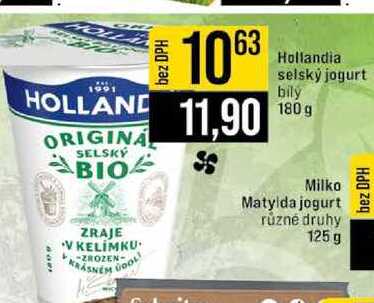 Hollandia selský jogurt bily 180 g