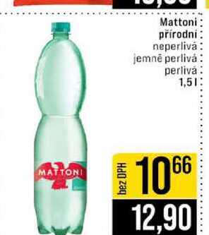 Mattoni přírodní neperlivá jemné perlivȧ perlivá 1,5l