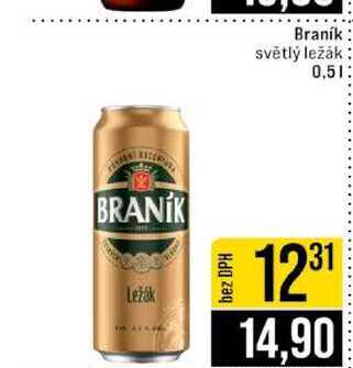 Braník světlý ležák 0,5l