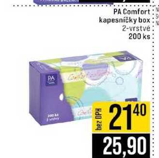 PA Comfort kapesníčky box 2-vrstve 200 ks