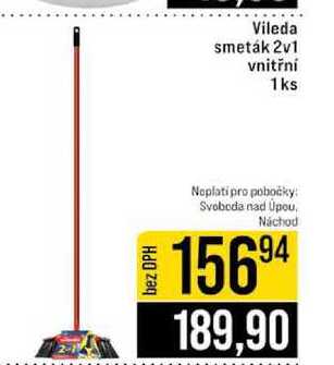 Vileda smeták 2v1 vnitřní 1ks 