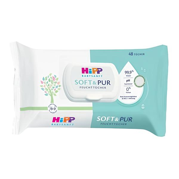 HiPP Čistící vlhčené ubrousky Soft & Pur 10 ks