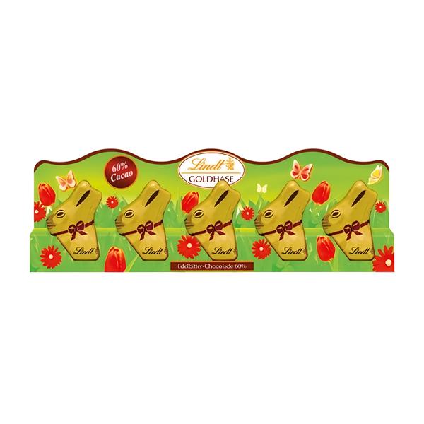 Lindt Zlatý zajíček Mini hořká čokoláda 5x10g