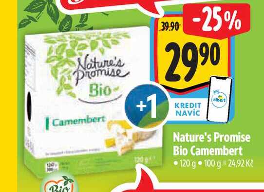  Nature's Promise Bio Camembert 120 g 