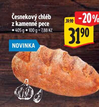 Česnekový chléb z kamenné pece 405 g