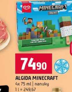 ALGIDA MINECRAFT 4x 75 ml nanuky