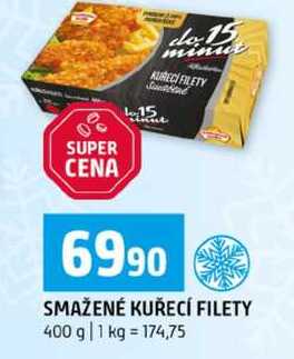 SMAŽENÉ KUŘECÍ FILETY 400 g