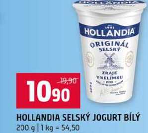 HOLLANDIA SELSKÝ JOGURT BÍLÝ 200 g