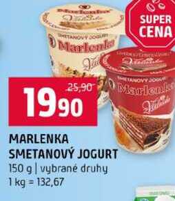 MARLENKA SMETANOVÝ JOGURT 150 g vybrané druhy