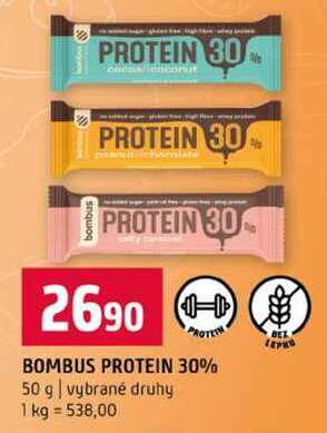 BOMBUS PROTEIN 30% 50 g vybrané druhy