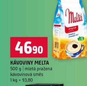 KÁVOVINY MELTA 500 g mletá pražená kávovinová směs