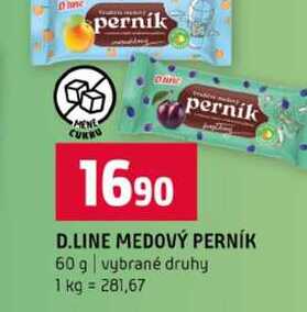 D.LINE MEDOVÝ PERNÍK 60 g vybrané druhy