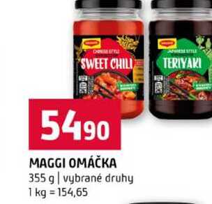 MAGGI OMÁČKA 355 g vybrané druhy