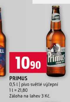 Primus 0,5l pivo světlé výčepní