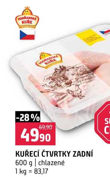 Kuřecí zadní čtvrtky 600g