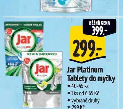 Jar Platinum Tablety do myčky 40-45 ks
