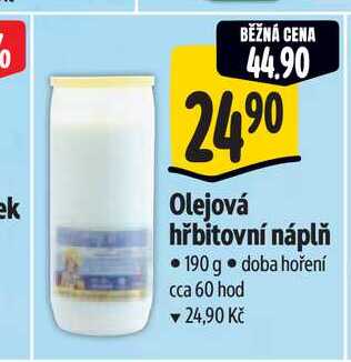   Olejová hřbitovní náplň   190 g 