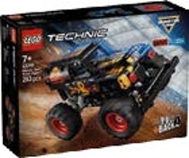 MONSTER JAM GRAVE DIGGER OHEŇ A LED LEGO TECHNIC