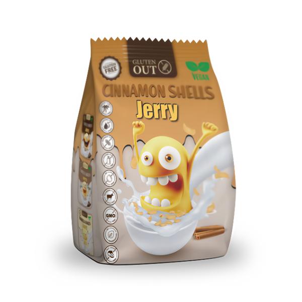JERRY Snídaňové mušličky skořicové, bez lepku