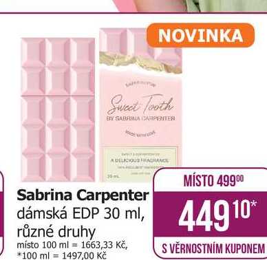 Sabrina Carpenter dámská EDP 30 ml, různé druhy místo