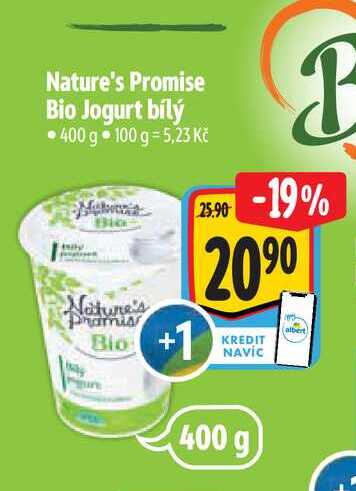 Nature's Promise Bio Jogurt bílý 400 g