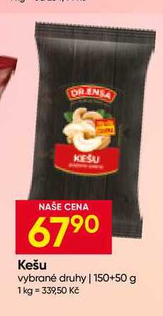 DR. ENSA Kešu vybrané druhy 150+50 g