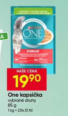 Purina One kapsička vybrané druhy 85 g