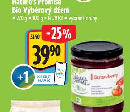Nature's Promise Bio Výběrový džem 270 g