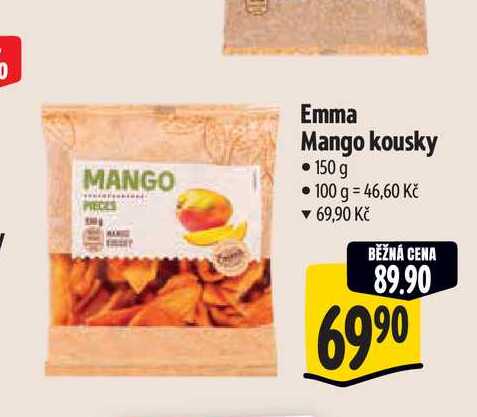   Emma Mango kousky  150 g 