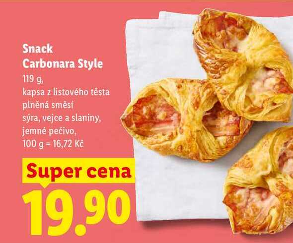 Snack Carbonara Style, 119 g