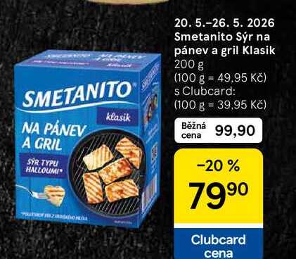 Smetanito Sýr na pánev a gril Klasik, 200 g