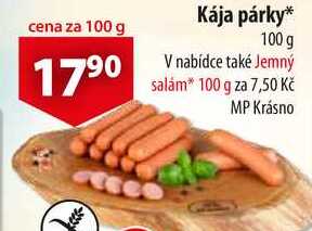 Kája párky, 100 g