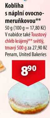 Kobliha náplní ovocno- meruňkovou, 50 g 