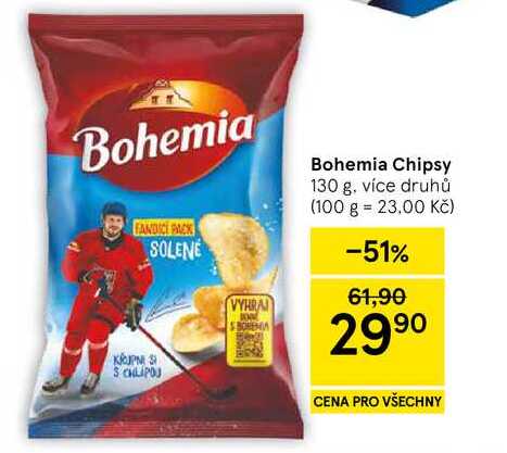 Bohemia Chipsy, 130 g