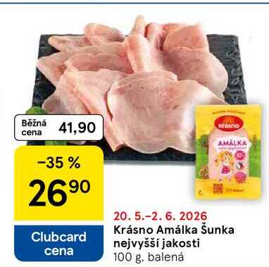Krásno Amálka Šunka nejvyšší jakosti, 100 g 