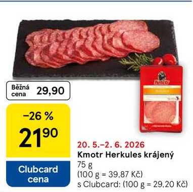 Kmotr Herkules krájený, 75 g