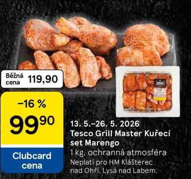 Tesco Grill Master Kuřecí set Marengo, 1 kg