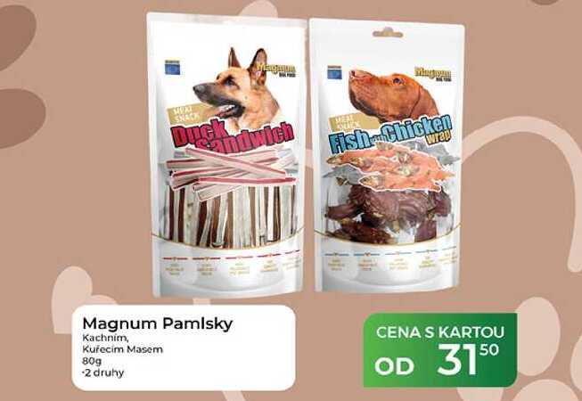 Magnum Pamlsky Kachním, Kuřecím masem 80g