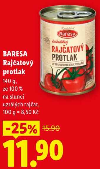 BARESA Rajčatový protlak, 140 g