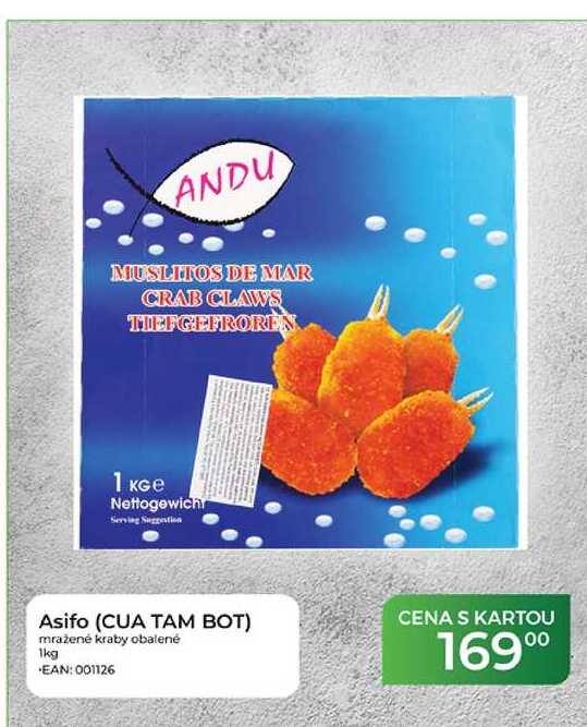 Asifo (CUA TAM BOT) mražené kraby obalené 1kg