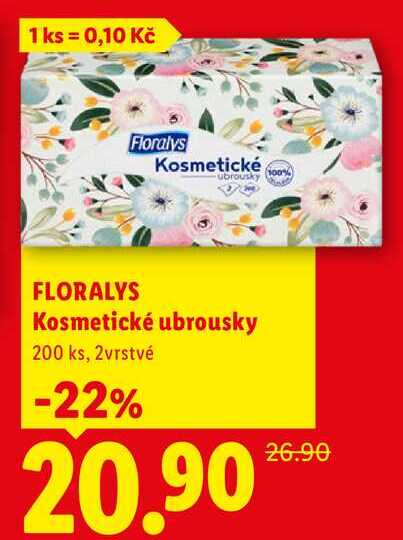 FLORALYS Kosmetické ubrousky, 200 ks