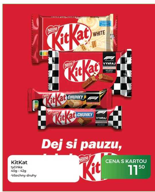 KitKat tyčinka 40g-42g