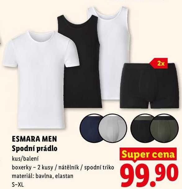 ESMARA MEN Spodní prádlo