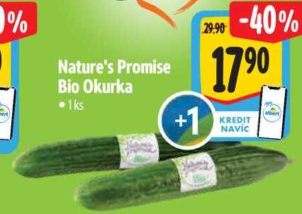 Nature's Promise Bio Okurka, 1ks