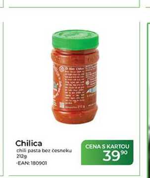Chilica chili pasta bez česneku 212g