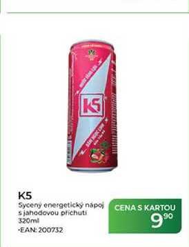 K5 Syceny energetický nápoj s jahodovou příchutí 320ml