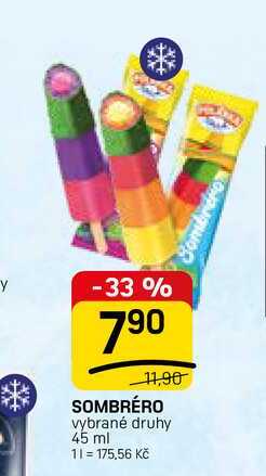 SOMBRÉRO vybrané druhy 45 ml