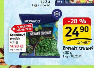ŠPENÁT SEKANÝ 400 g