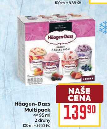 Häagen-Dazs Multipack 4x 95 ml 