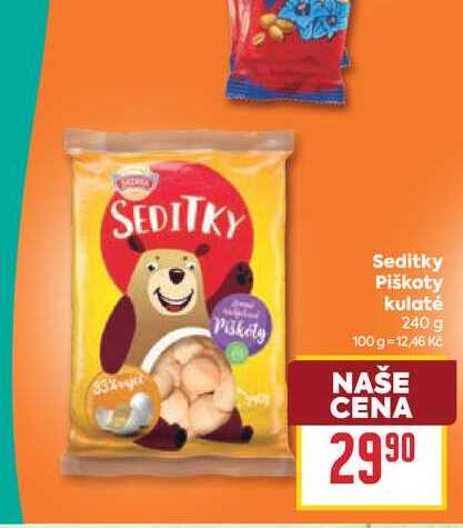Seditky Piškoty kulaté 240 g